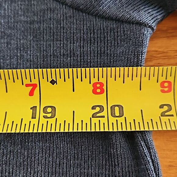 Emery Rose Blue One Cold Shoulder with straps Women's Large Summer Blouse - Picture 6 of 8